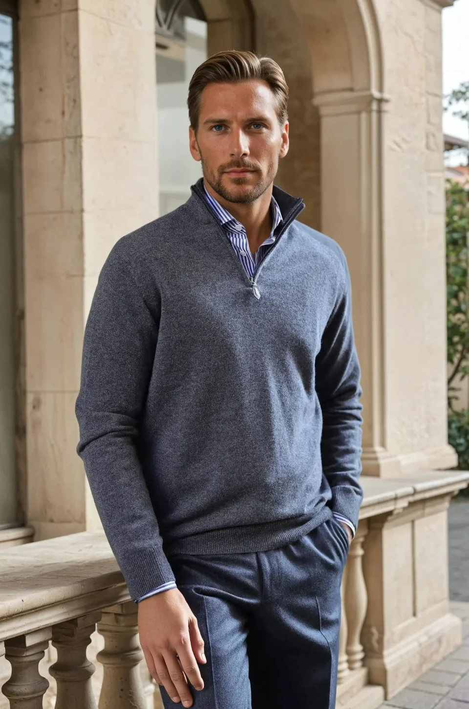 Maille cachemire pour homme — Maison Bleue Mulhouse
